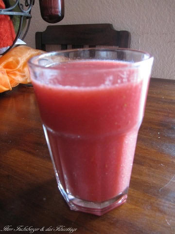 Roter Smoothie