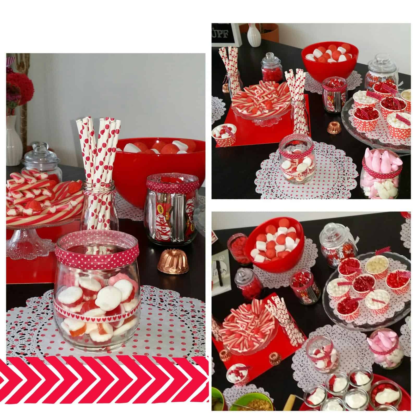 Candy Bar rot-weiß