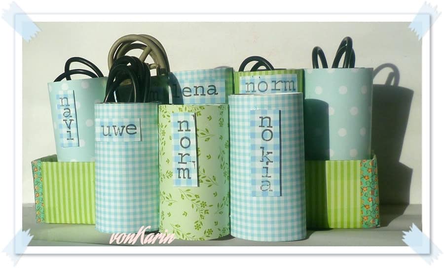 Kabel-Butler aus Papprollen