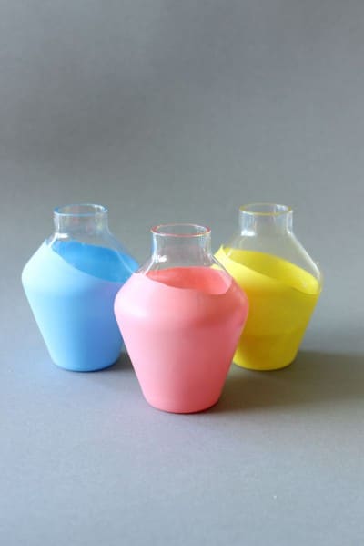 DIY - Vasen "bemalen" ohne Farbe