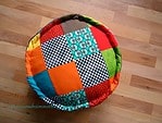 Patchworksitzkissen in verschiedenen Größen