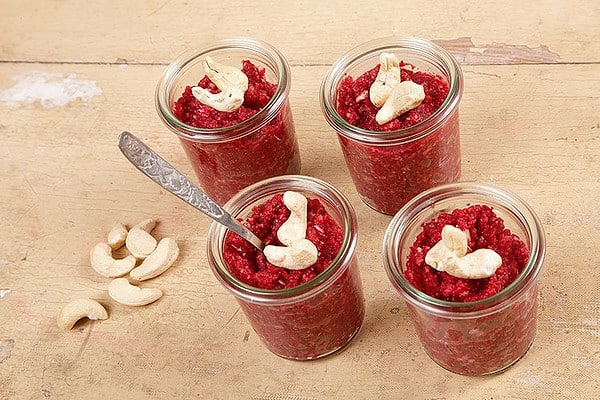 Rote-Beete-Pesto mit Cashewkernen