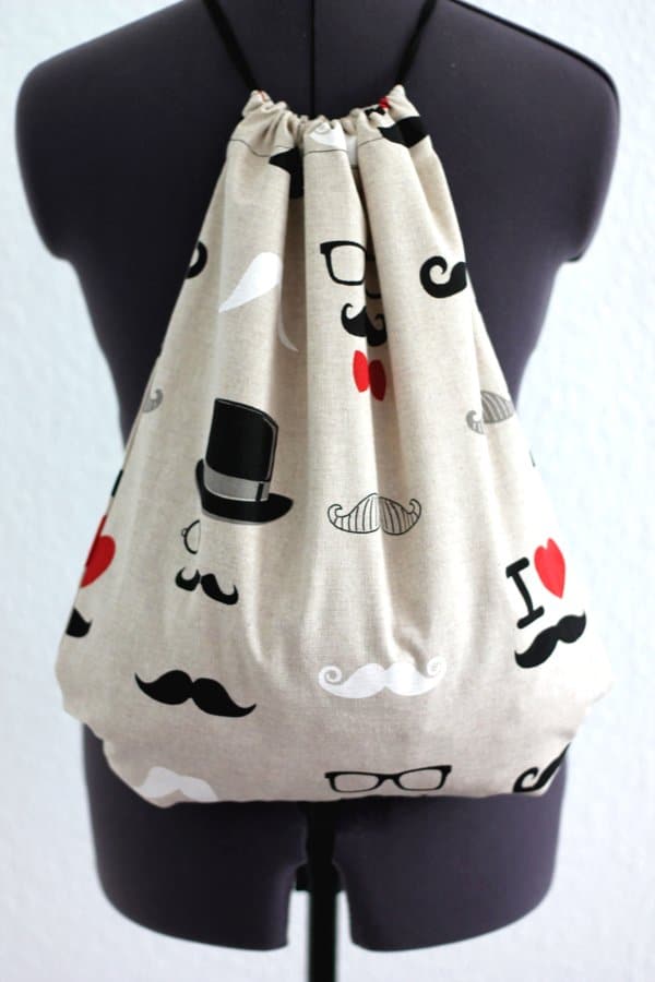 Beutelrucksack selbst nähen