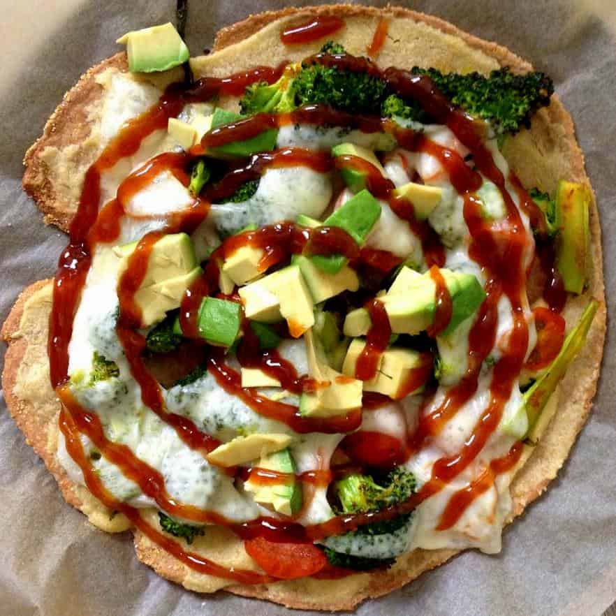 Eine gesunde ‚Ein-Frauen-Pizza‘