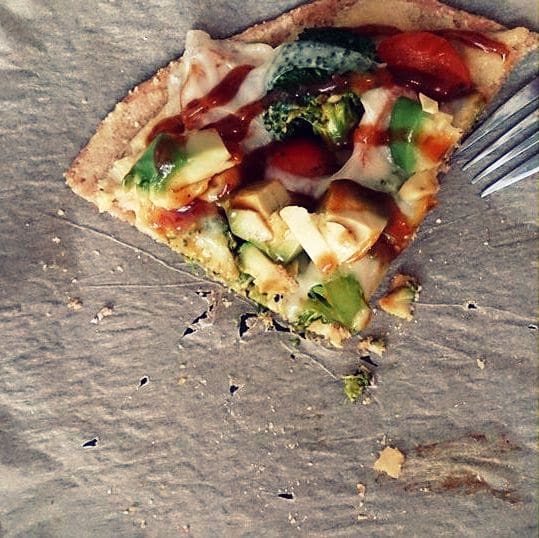 Eine gesunde 'Ein-Frauen-Pizza'