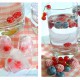 Beeren-Wasser mit Früchte Eiswürfel