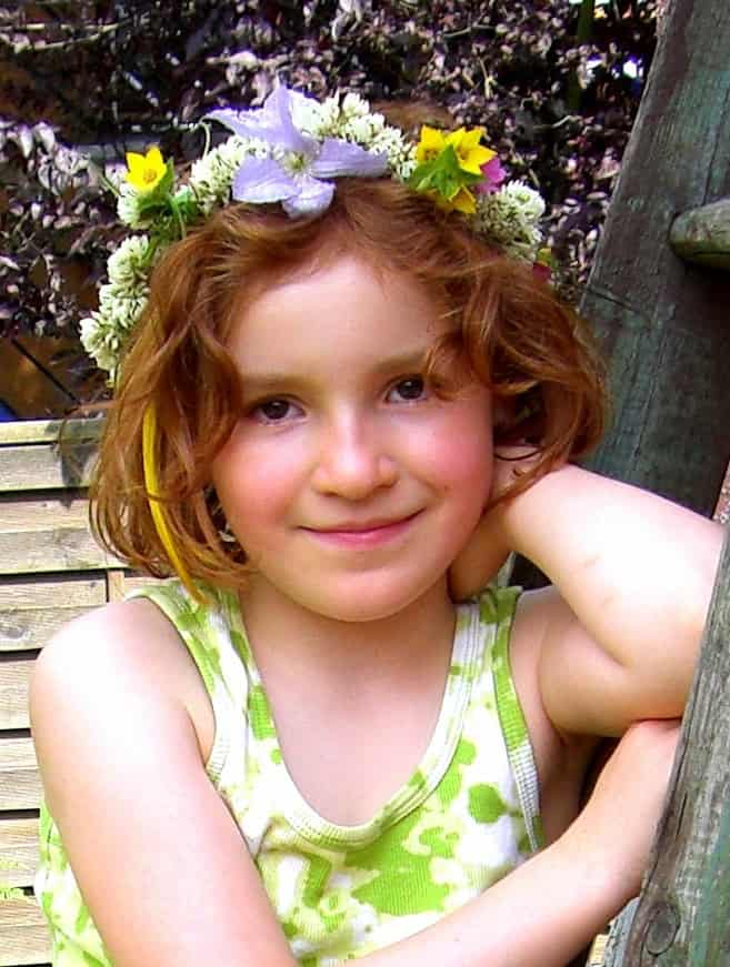Heute mal mit Blumen im Haar …