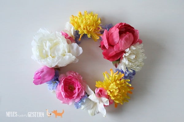 DIY Blumenkranz für Festivals