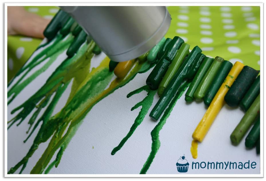 Melted Crayon Blumenwiese