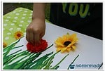 Melted Crayon Blumenwiese