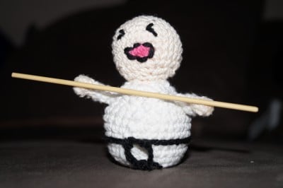 Karateka als Arigurumi