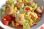 Sommersalat mit Shrimps