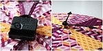 Stickrahmen Uhr im Patchwork-Look