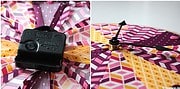 Stickrahmen Uhr im Patchwork-Look