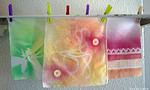 Experimente mit Textilsprühfarbe!