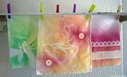 Experimente mit Textilsprühfarbe!