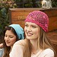 Pinkfarbene Häkelbeanie