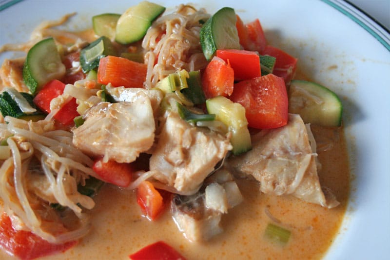 Fischragoutasiatisch