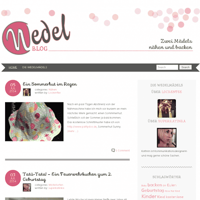 Wedelblog | Zwei Mädels backen und nähen