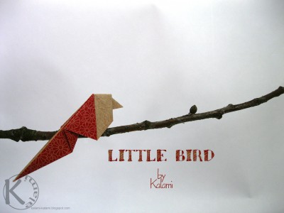 Ein kleiner Origami Vogel