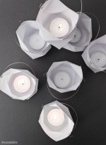 Origami-Lampion (mit Faltvorlage)