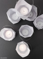 Origami-Lampion (mit Faltvorlage)