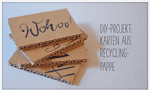 Schöne Geschenkanhänger aus Altpapier