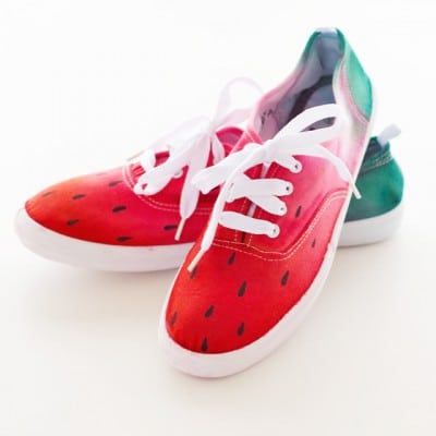 Dip-dyed Wassermelonen Sneaker