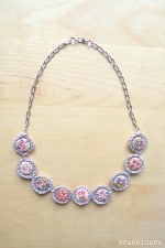 Gehäkelte Knopfkette „Boho Chic“