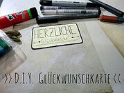 D.I.Y. Geschenkbox und Glückwunschkarte
