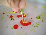 Farbentaumel Papier marmorieren