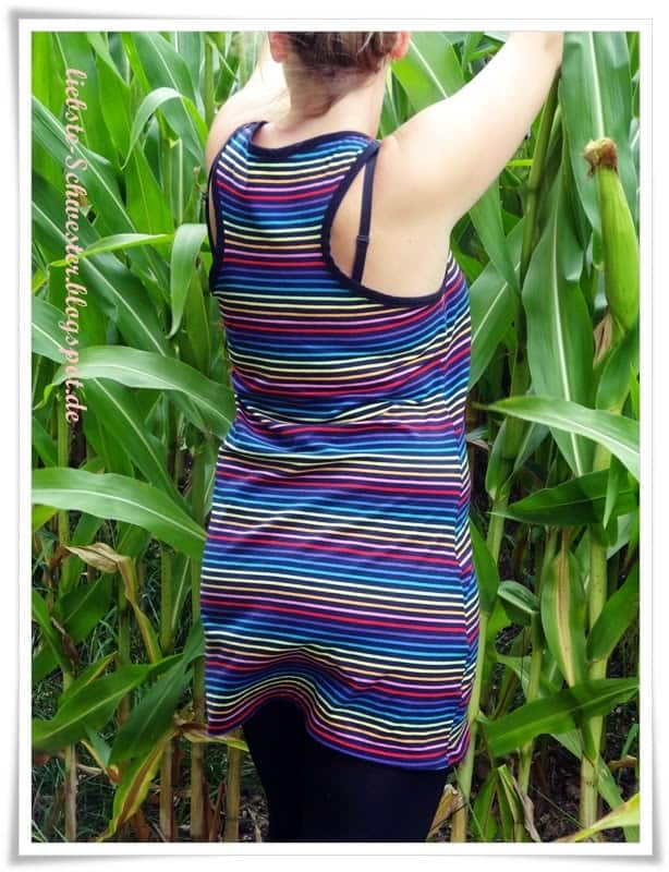 Sommer-Sonne-Streifenkleid
