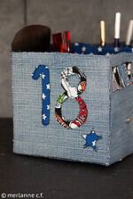 Geschenke-Box aus Jeans