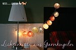 DIY Garnkugel Lichterkette