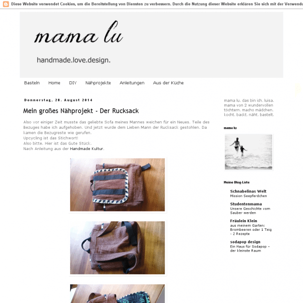 Mama Lu. Handmade. Love. Design