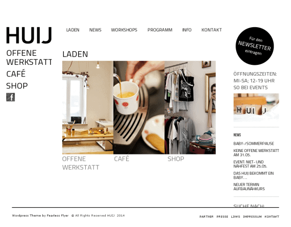 Die HUIJ Website