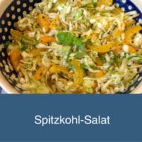 Spitzkohl- Salat mit Aprikosen