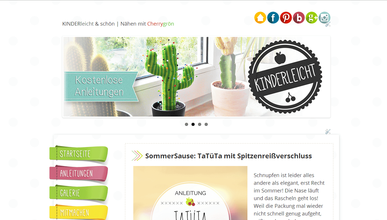 Kinderleicht & schön | Nähen mit Cherrygrön