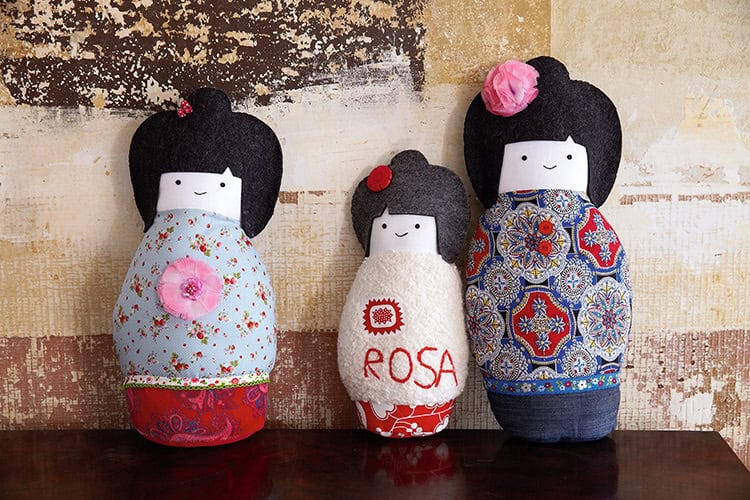 Eine japanische Kokeshi: Ich hab dich lieb!