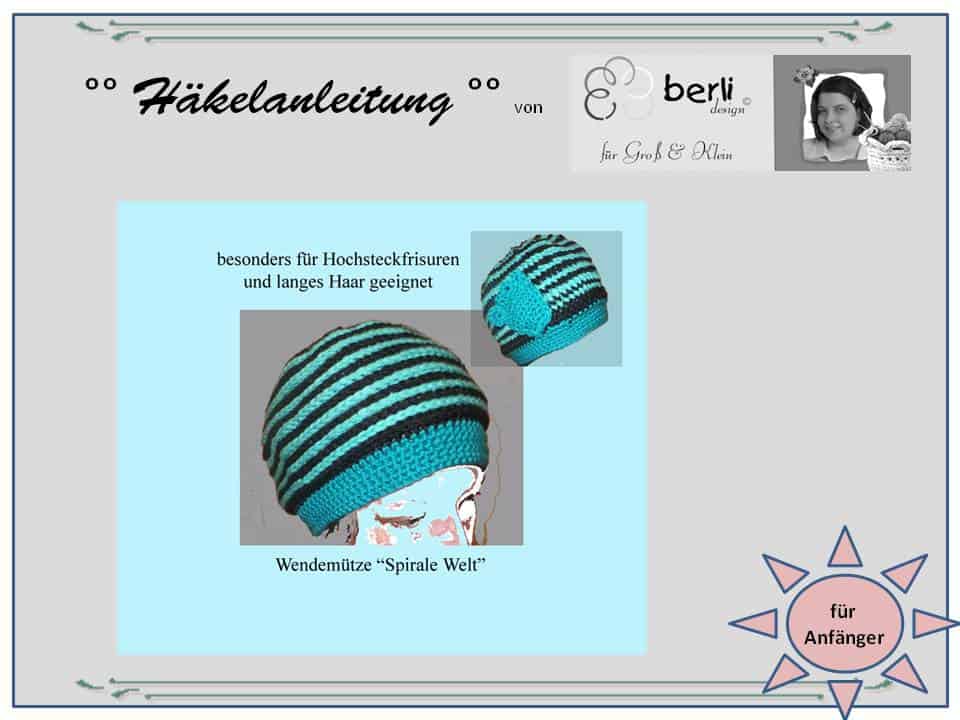 Mützen …… Häkelanleitungen …. von berli design