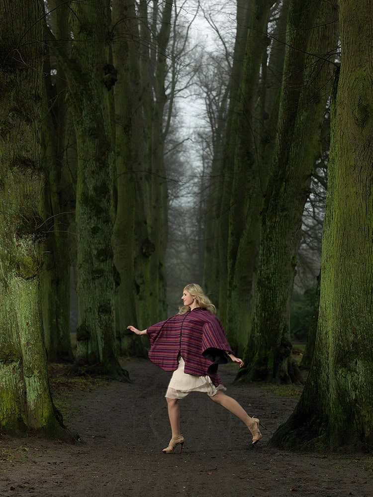 So oder so: Ein Poncho zum Wenden