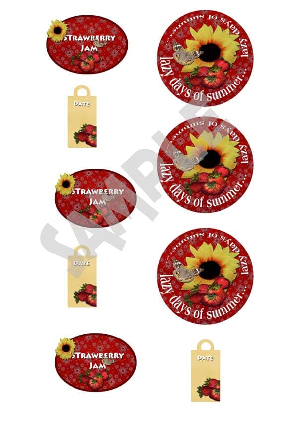 Marmeladenglas Etiketten Mit Anhanger Und Deckelaufkleber Handmade Kultur