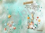Einladungskarte/Geburtstagskarte mit Namen