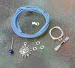 Veloursband Armband mit Anhängerchen
