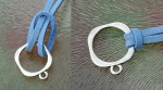 Veloursband Armband mit Anhängerchen