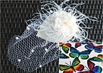Regenbogen-Schmetterlings-Fascinator