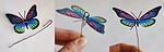 Regenbogen-Schmetterlings-Fascinator
