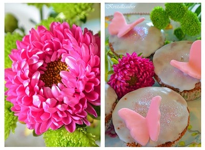 {Rezept} Leckere Schmetterling - Glitzer - Muffins