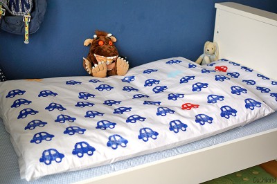 Kinderbettwäsche bestempeln