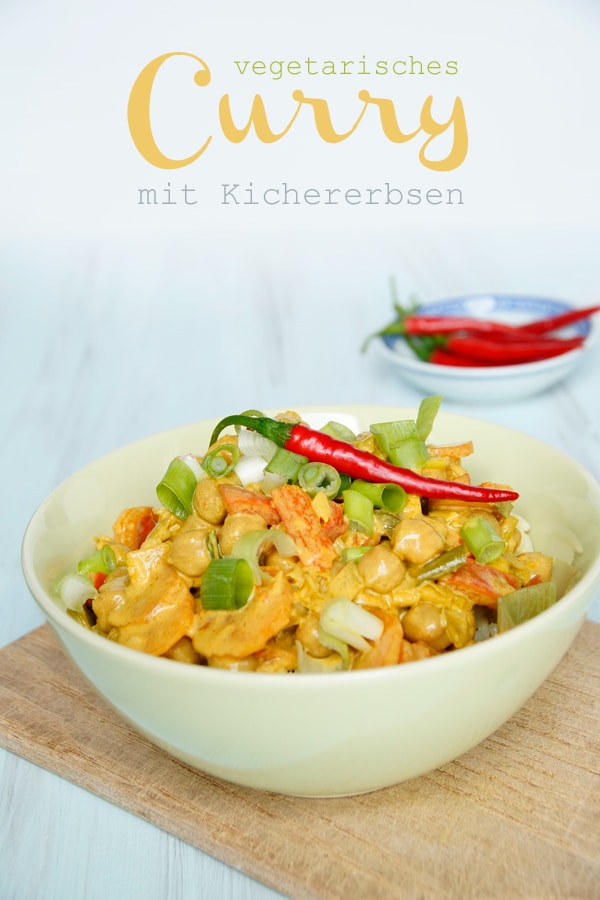 Vegetarisches Curry mit Kichererbsen